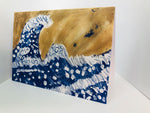 'Tsunami with Sandstorm' - Greeting Card
