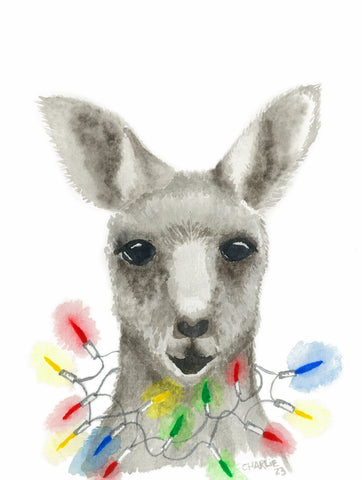 'A Kangaroo for Christmas' - Christmas Card pack (5)